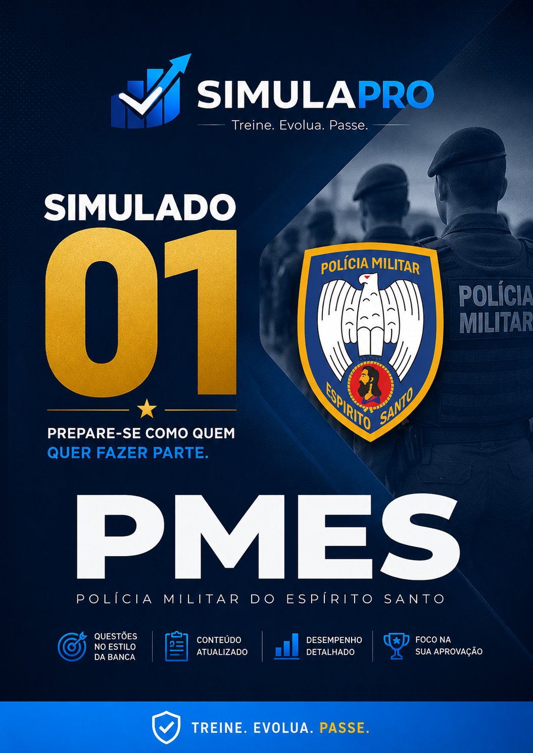 Capa dos simulados PMES